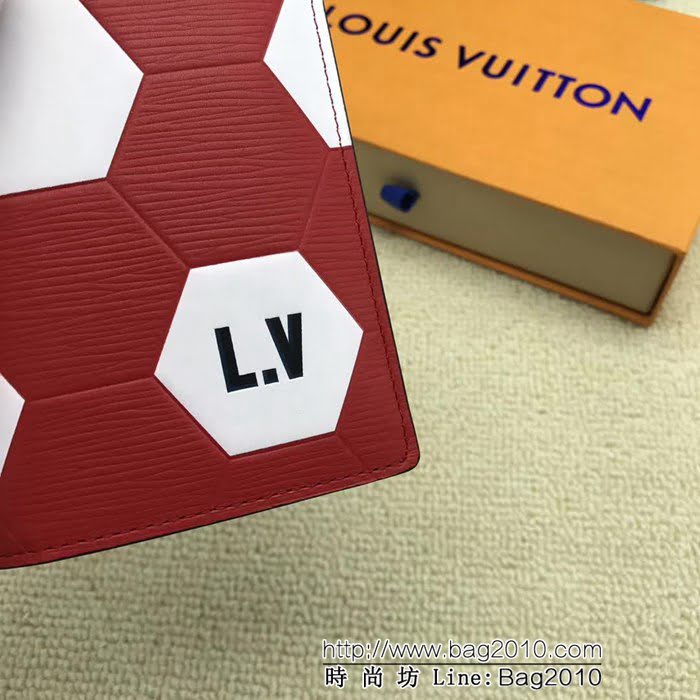 路易威登LV頂級原單 M63230紅 LV經典男士錢夾 ZY1119